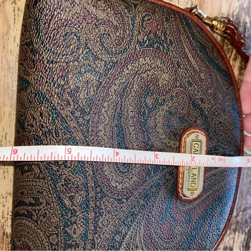 Carryland USA small paisley vintage crossbody purse bag